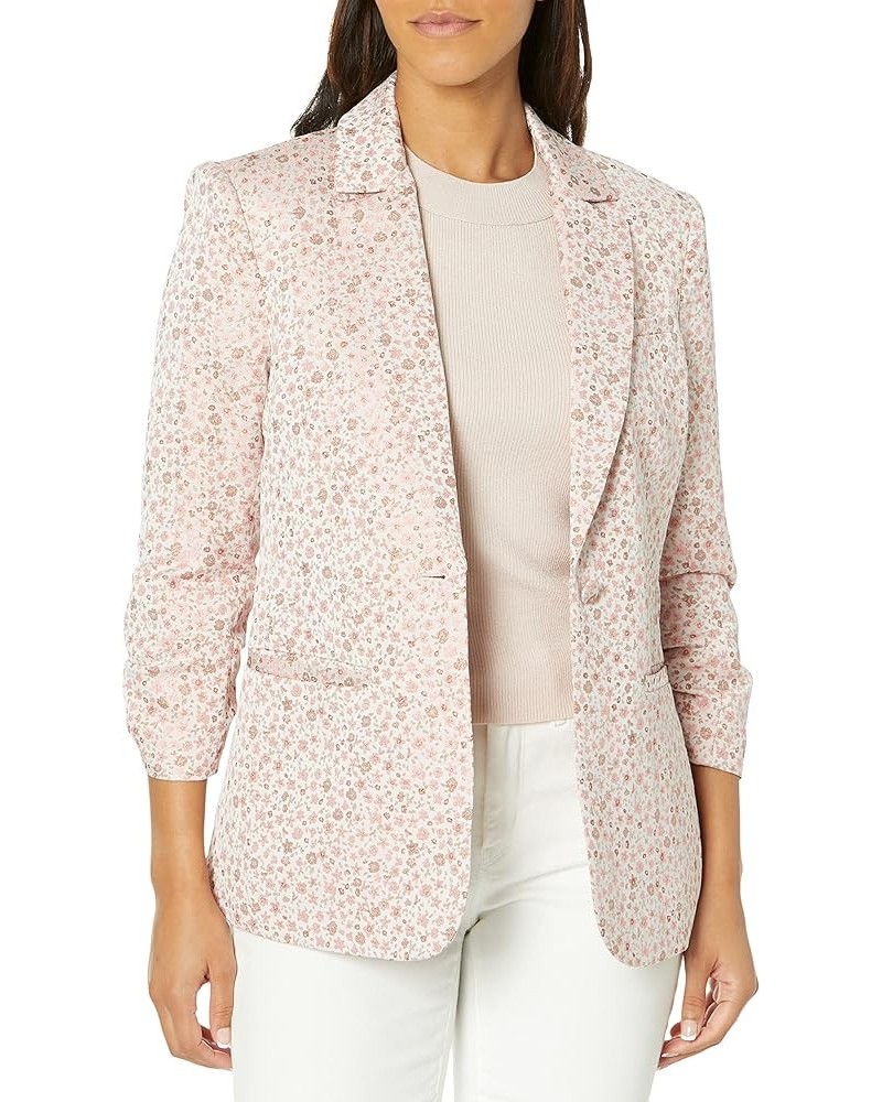 Women's Lurex Jacquard Khloe Blazer Pale Rose Multi $104.39 Blazers