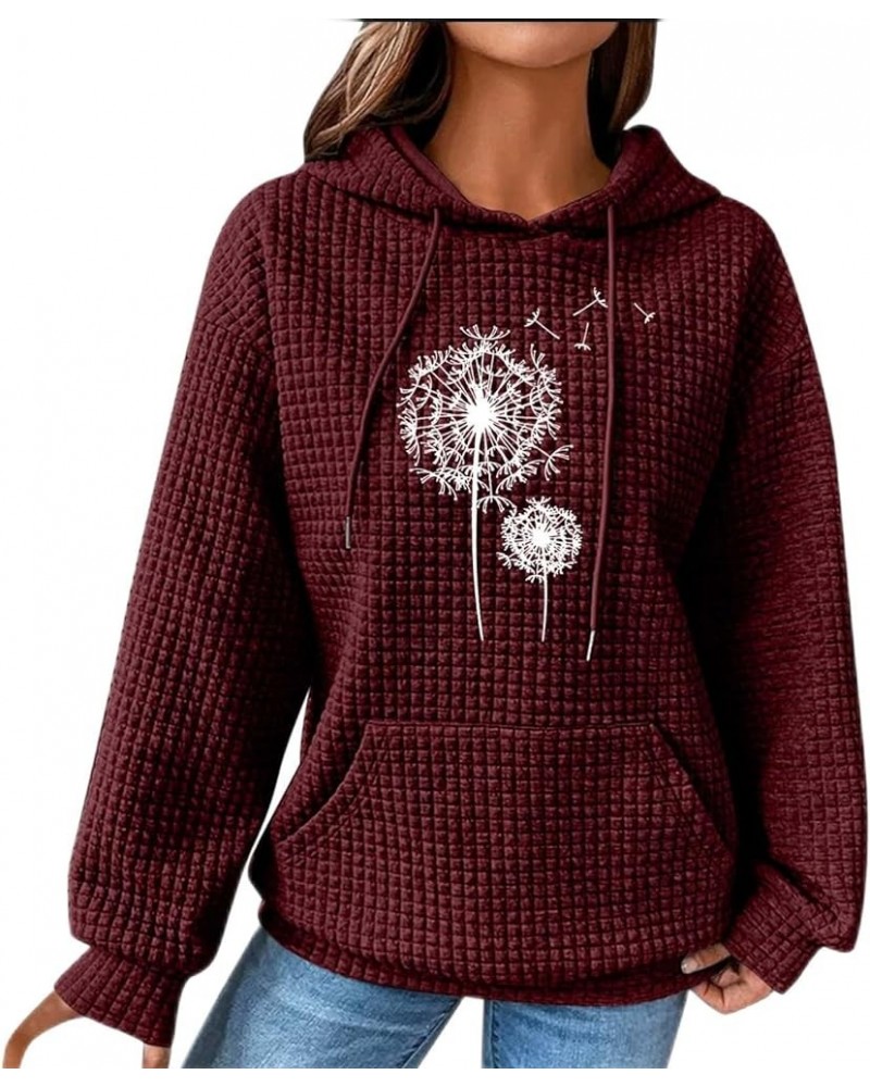 Plaid Hoodies For Women Plus Size Trendy Sweatshirts For Women Loose Fit 2023 Fall Fashion Hoodie Hoodie For Women 2-wine $11...