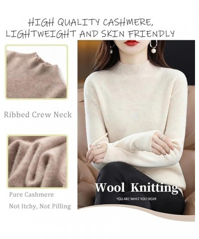 Sweaters for Women, Cashmere Sweater, Long Sleeve Crew Neck Soft Warm Pullover Knit Jumpers Light Green $23.02 Sweaters