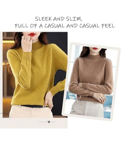 Sweaters for Women, Cashmere Sweater, Long Sleeve Crew Neck Soft Warm Pullover Knit Jumpers Light Green $23.02 Sweaters