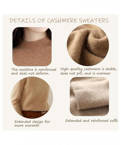 Sweaters for Women, Cashmere Sweater, Long Sleeve Crew Neck Soft Warm Pullover Knit Jumpers Light Green $23.02 Sweaters