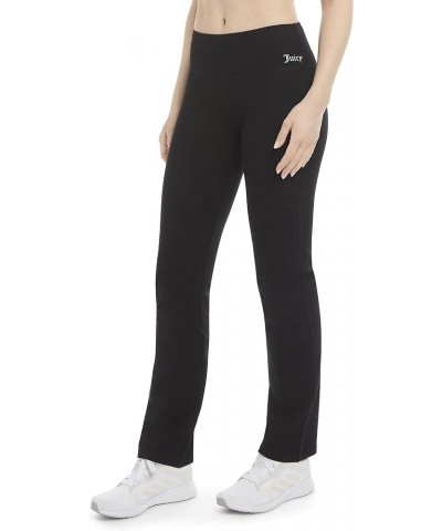 Women's Essential High Waisted Cotton Yoga Pant Deep Black $9.46 Activewear