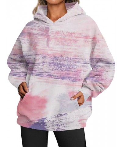 Women's Crewneck Camouflage Maple Leaf Sweatshirt Oversized Cotton Pullover Hoodie with Kangaroo Pocket for Women Color-14 $1...