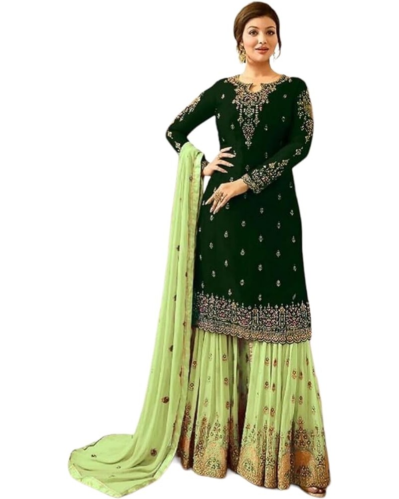 Indian/Pakistani Party Wear Wedding Wear Sharara Style Salwar Suit for Womens C $36.96 Suits