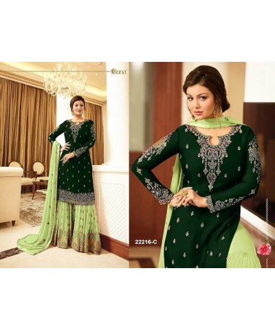 Indian/Pakistani Party Wear Wedding Wear Sharara Style Salwar Suit for Womens C $36.96 Suits