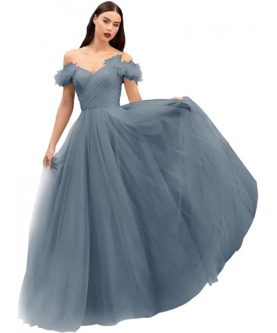 Off Shoulder Tulle Prom Dresses Long Corset Fairy Sweetheart Ruched Formal Evening Party Ball Gown for Women Plum $48.12 Dresses