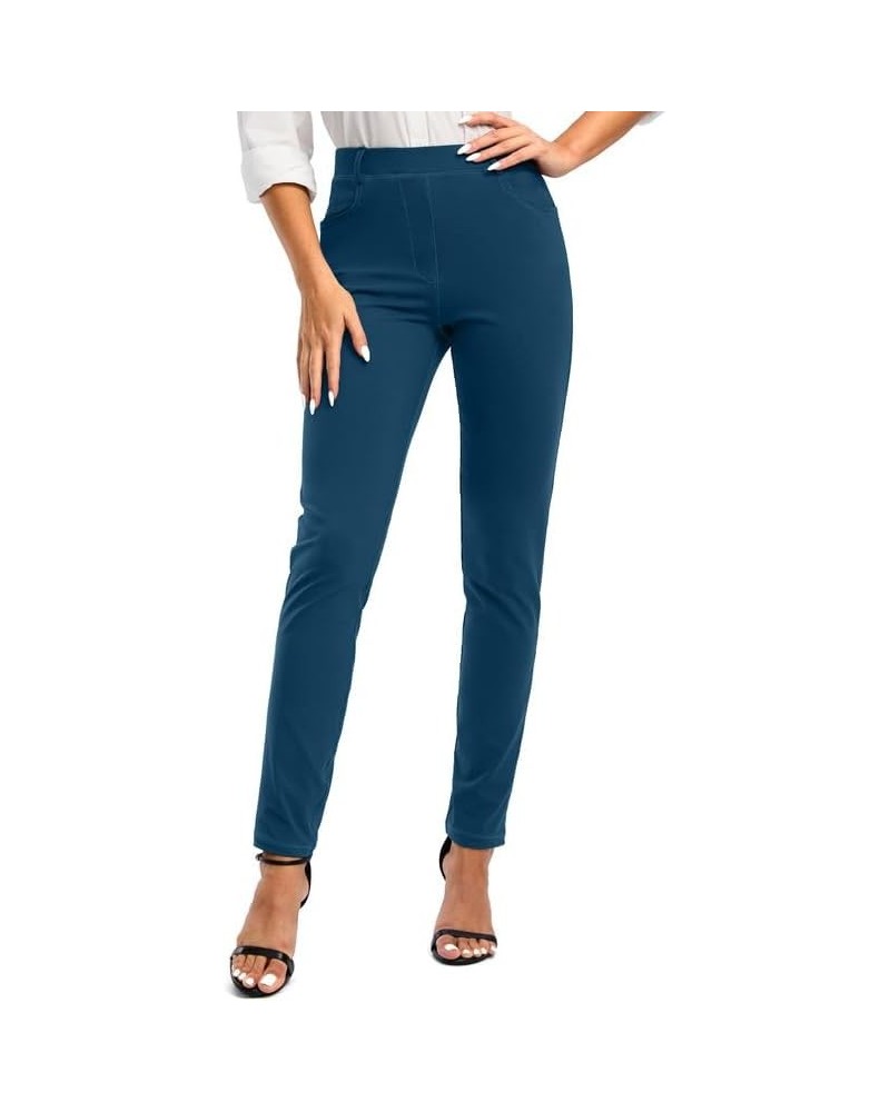 Womens Dress Pants with Pockets Business Casual Work Pants for Women Stretchy Skinny Slacks for Office 25" Inseam Navy $23.59...