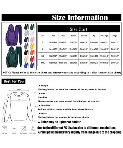 Lounge Sets for Women 2 Piece Outfits Casual Sweatshirt Workout Tops With High Waisted Baggy Sweatpants Joggers D-purple $8.9...