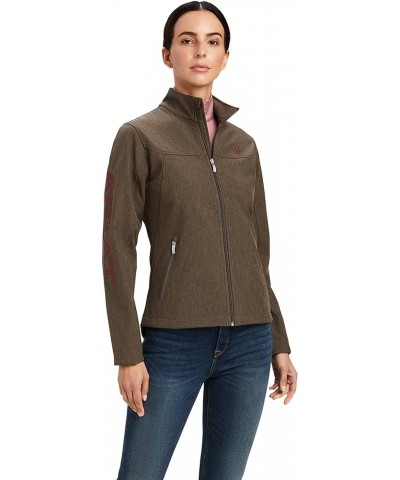 Women's New Team Softshell Jacket Banyan Bark Heather $37.18 Jackets