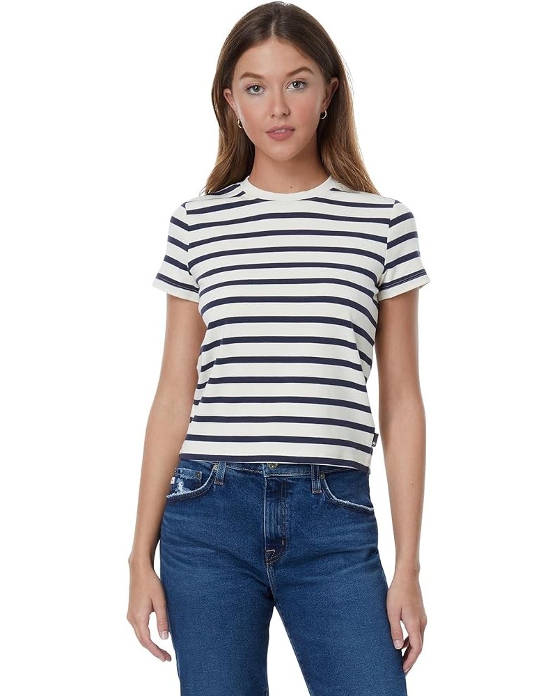 Women's Sadie Crew Ivory Dust/Deep Navy $44.82 Blouses