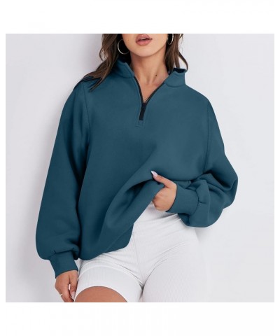 Women Trendy Hoodies Zip Up Sweatshirts Y2K Teen Girls Clothes Long Sleeve Loose Fit Pullover Women Fall Fashion 2023 Navy $7...