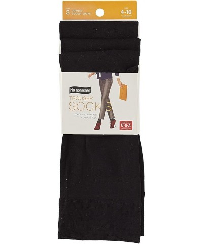 womens Silky Trouser Sock Black $9.85 Socks