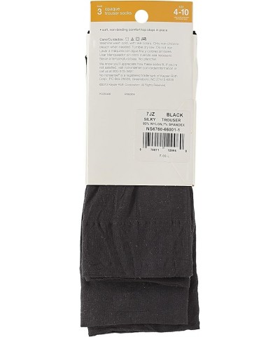 womens Silky Trouser Sock Black $9.85 Socks