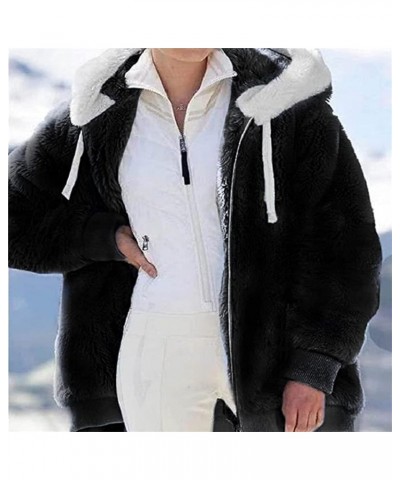 Winter Coats For Women 2023 Trendy Plus Size Fashion Long Sleeve Zip Up Oversized Shacket Fleece Jacket Warm Outwear Parka V-...