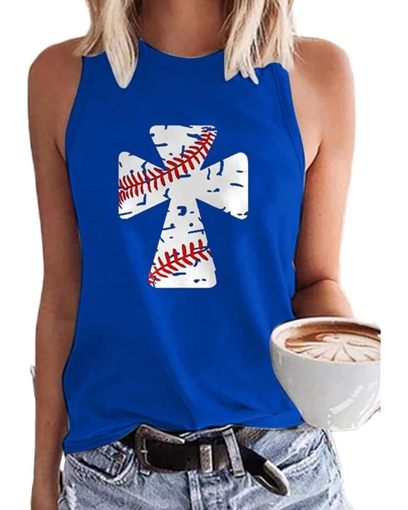 Women Baseball Tank Top Heart Print Baseball Tanks Cute Workout Graphic Casual Summer Sleeveless Shirt Vest Top 07-blue $4.79...