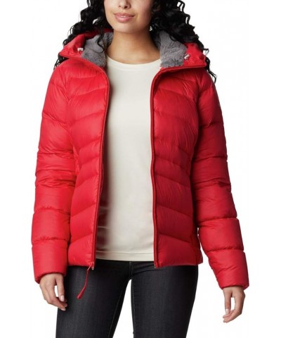 Women's Autumn Park Down Hooded Jacket Red Lily $32.55 Jackets