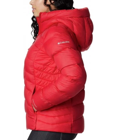 Women's Autumn Park Down Hooded Jacket Red Lily $32.55 Jackets