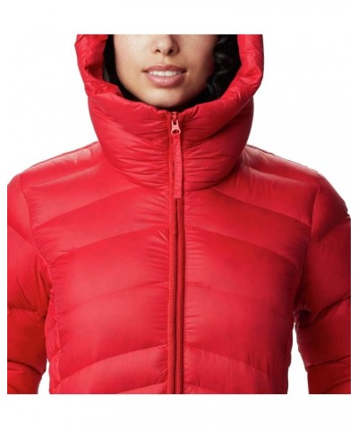 Women's Autumn Park Down Hooded Jacket Red Lily $32.55 Jackets