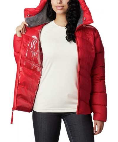 Women's Autumn Park Down Hooded Jacket Red Lily $32.55 Jackets