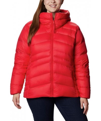 Women's Autumn Park Down Hooded Jacket Red Lily $32.55 Jackets