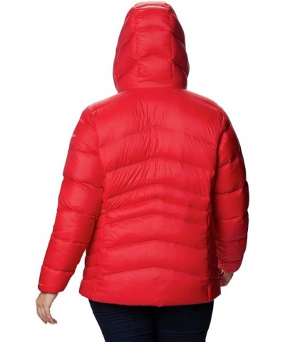 Women's Autumn Park Down Hooded Jacket Red Lily $32.55 Jackets