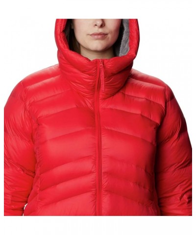 Women's Autumn Park Down Hooded Jacket Red Lily $32.55 Jackets