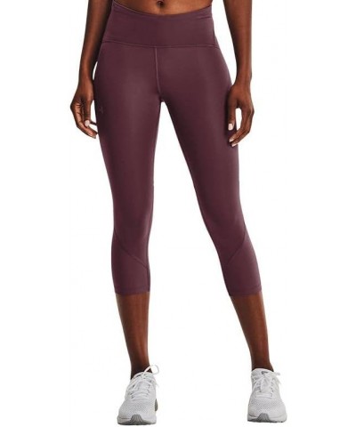 Women's Fly Fast 2.0 HeatGear Crop Ash Plum (554)/Reflective $16.20 Activewear