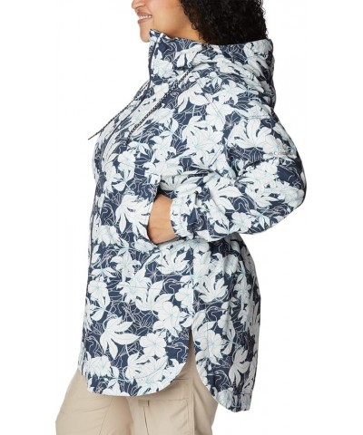 Women's Little Fields Printed Long Jacket Nocturnal Lakeshore Floral Print $25.52 Jackets