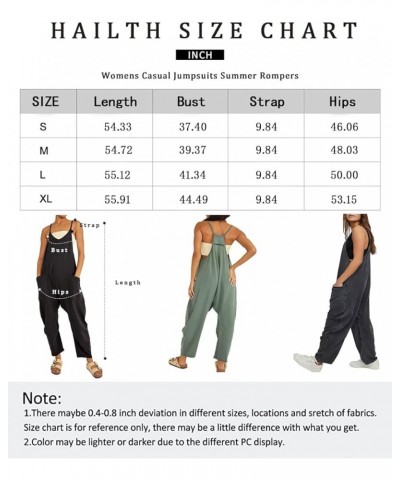 Rompers for Women Casual Summer Jumpsuits Sleeveless Loose Spaghetti Strap Overalls Jumpers Rust $15.66 Overalls