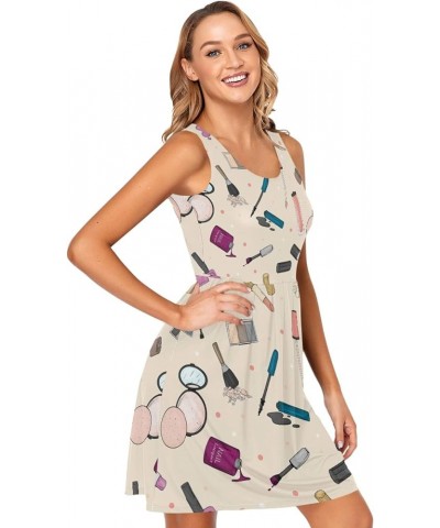 Women's Summer Sleeveless Casual Dresses Swing Cover Up Sundress with Pockets Multi 29 $15.39 Swimsuits