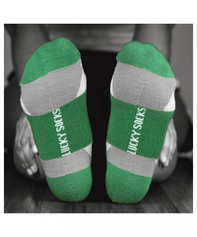 Inspirational Athletic Running Socks | Women's Woven Low Cut | Inspirational Slogans | Over 25 Styles Lucky Socks (Green) $8....