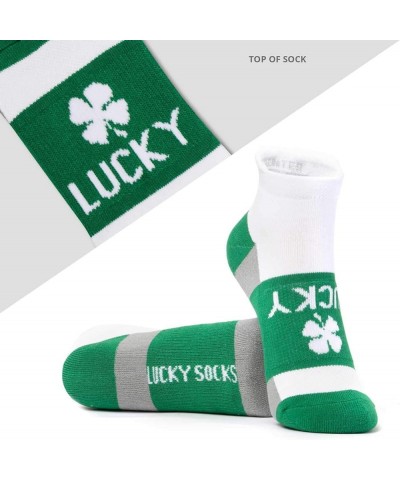 Inspirational Athletic Running Socks | Women's Woven Low Cut | Inspirational Slogans | Over 25 Styles Lucky Socks (Green) $8....