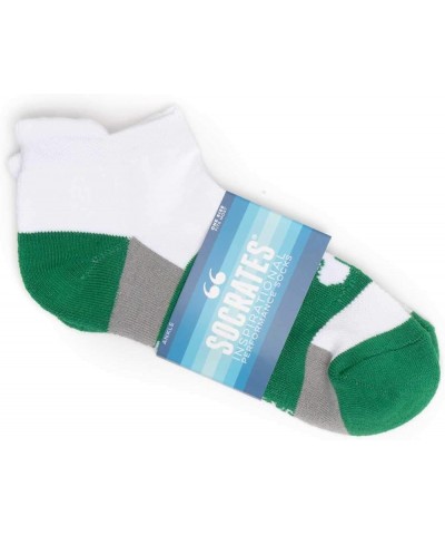 Inspirational Athletic Running Socks | Women's Woven Low Cut | Inspirational Slogans | Over 25 Styles Lucky Socks (Green) $8....