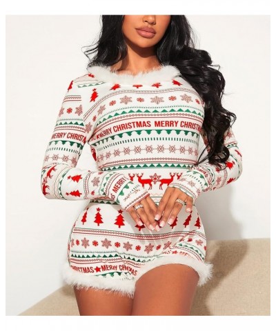 Womens Christmas Romper Pajamas One Piece Printed Bodycon Jumpsuit Shorts Sexy One Piece Pjs Overall B Fur Red Green $9.17 Sl...