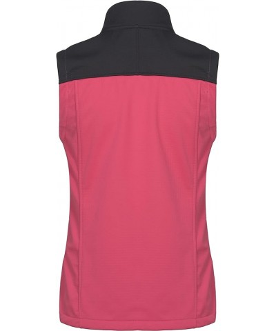 Women's Fleece Lined Vest,Lightweight Softshell Sleeveless Jacket for Running Hiking Golf Pink $30.77 Vests