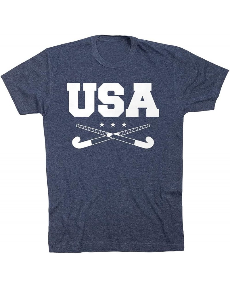 USA Field Hockey Short Sleeve T-Shirt | Field Hockey Tee | Youth and Adult Sizes Adult Navy $16.56 Tops