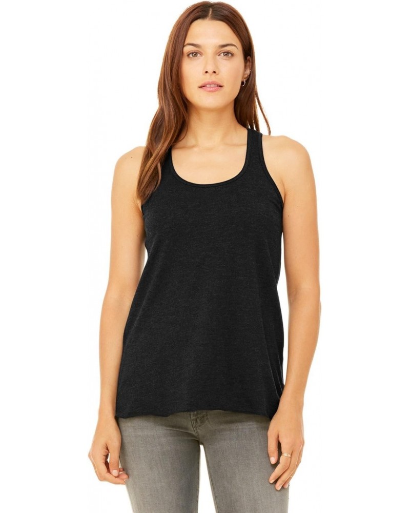 Ladies' Flowy Racerback Tank XL Black Heather $8.69 Tanks