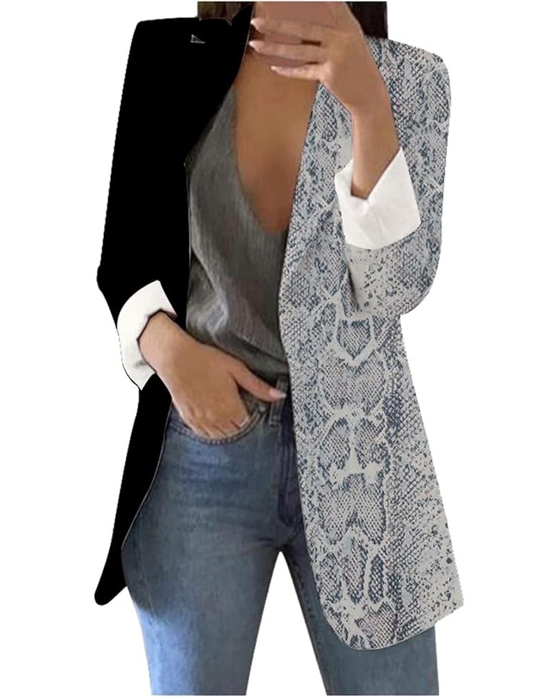 Leather Blazer Women Autumn and Winter Casual Fashion Slim Jacket Cardigan Blazer Women 2024 Z1-black $16.17 Blazers