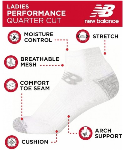 Women’s Athletic Socks - Cushioned Quarter Cut Ankle Socks (6 Pack) Grey Multi 4-10 $13.16 Activewear