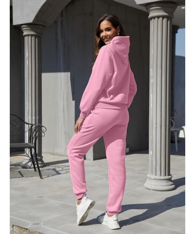 Sweat Suit for Women 2 Piece Set Print Long Sleeve Hoodie Pullover Bodycon Jogger Sweatpants Tracksuit Outfit Pink $22.95 Act...