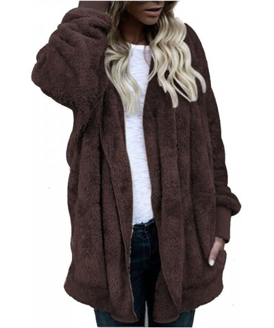 Winter Coats Plus Size Winter Coat Fashion Women Sweater Button Coat Hooded Pullover Tail Women's Cardigan Over Size Sweater ...