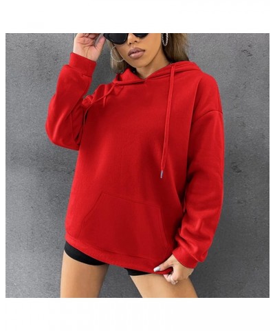 Women's Letter Graphic Print Long Sleeve Drawstring Hoodie Sweatshirt Hippie Clothes Y2K Tops Deal of The Day Af-red $34.37 H...