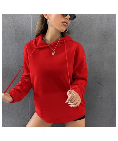 Women's Letter Graphic Print Long Sleeve Drawstring Hoodie Sweatshirt Hippie Clothes Y2K Tops Deal of The Day Af-red $34.37 H...