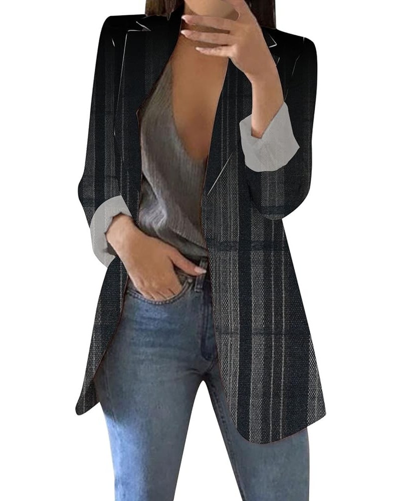 Blazer Jackets for Women Plus Size,Womens Casual Blazers Open Front Long Sleeve Lapel Collar Work Office Jacket,Blazers Y37bl...