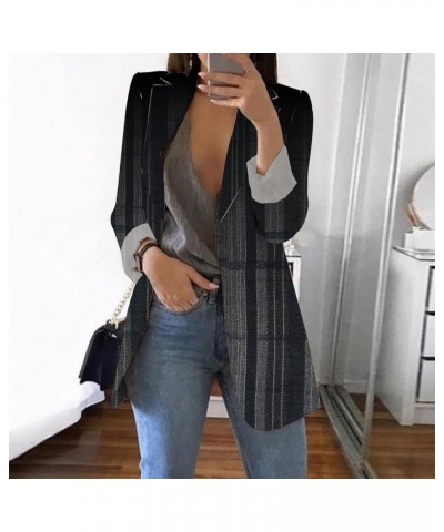 Blazer Jackets for Women Plus Size,Womens Casual Blazers Open Front Long Sleeve Lapel Collar Work Office Jacket,Blazers Y37bl...