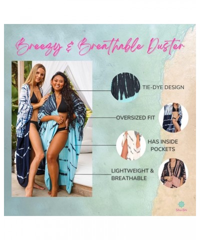 Womens Loose Kimono Oversized Cardigan Casual Tie Dye Beach Coverups Plus Size Grey $21.42 Swimsuits