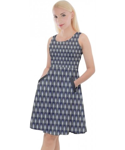 Womens Dog Cat Horse Pig Hippo Sheep Rabbit Panda Animal Casual Skater Dress, XS-5XL Light Slate Gray $13.20 Others