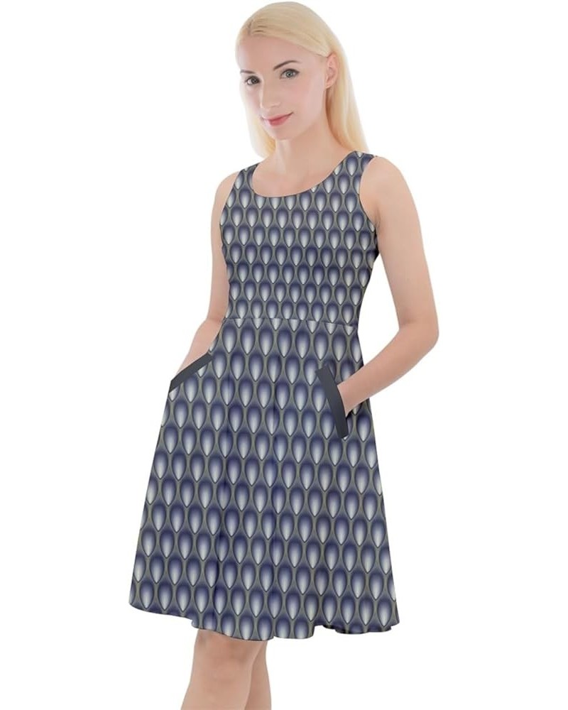 Womens Dog Cat Horse Pig Hippo Sheep Rabbit Panda Animal Casual Skater Dress, XS-5XL Light Slate Gray $13.20 Others