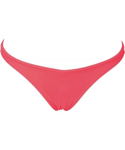 Women's Standard Rulebreaker Free Brief Bikini Bottoms Athletic Sport Swimsuit Fluorescent Red $11.16 Swimsuits