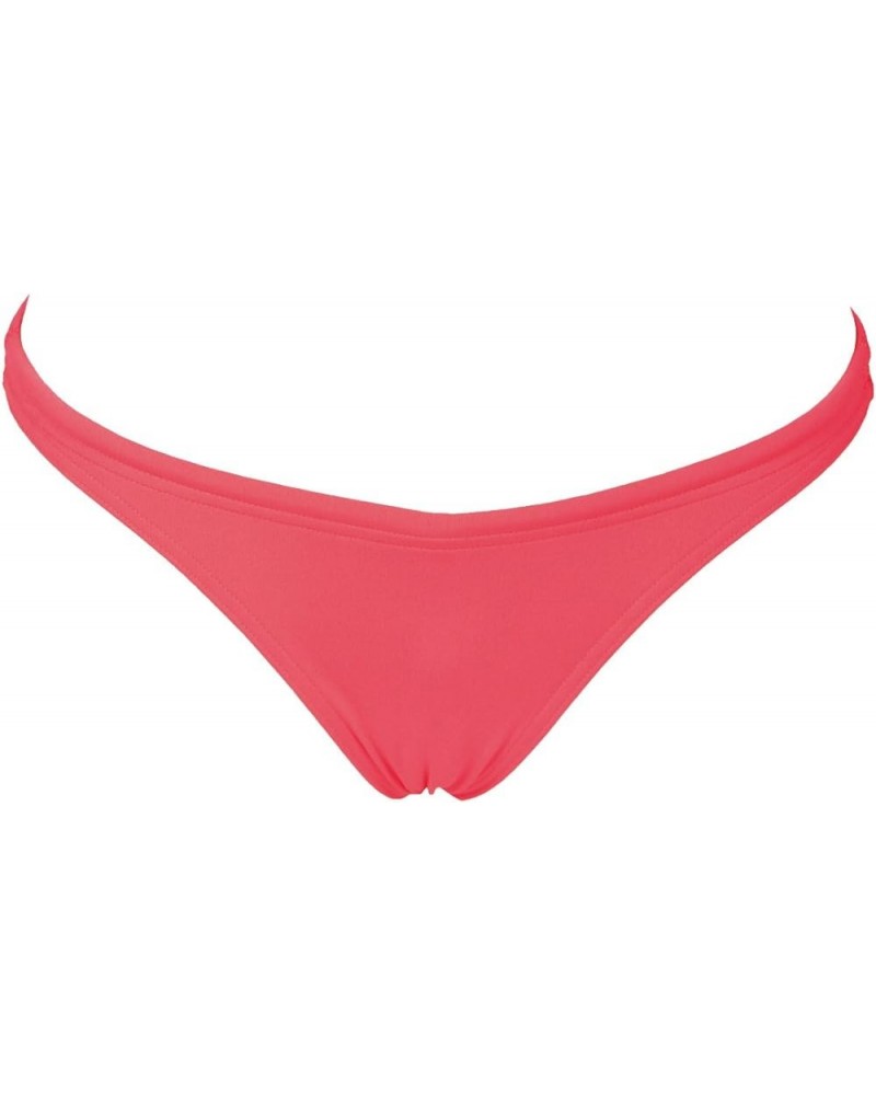 Women's Standard Rulebreaker Free Brief Bikini Bottoms Athletic Sport Swimsuit Fluorescent Red $11.16 Swimsuits